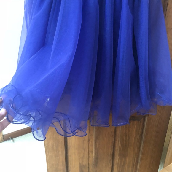 Homecoming / Prom Dress Beaded Dark Purple Silver - Picture 4 of 8